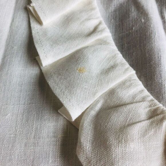 Tin Lizzie Ruffle Collar 3/4 Sleeve Button down Blouse - Picture 6 of 16